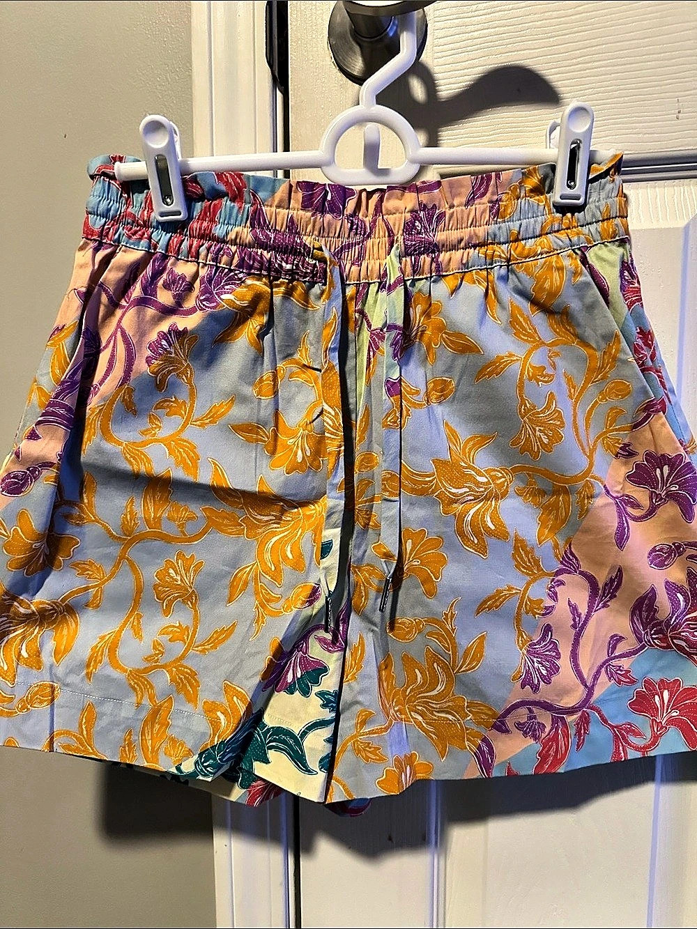 Derek Lam 10 Crosby Printed Shorts Floral Shorts Blue & Multicolor